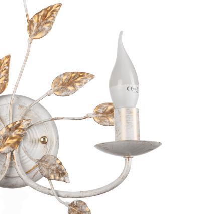 ONLI - Iluminação de parede COLLANA 1xE14/6W/230V branco/dourado