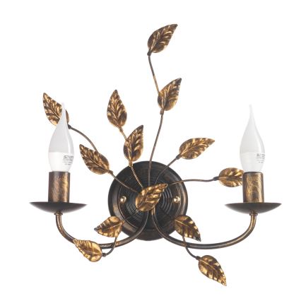 ONLI - Iluminação de parede COLLANA 1xE14/6W/230V bronze/dourado