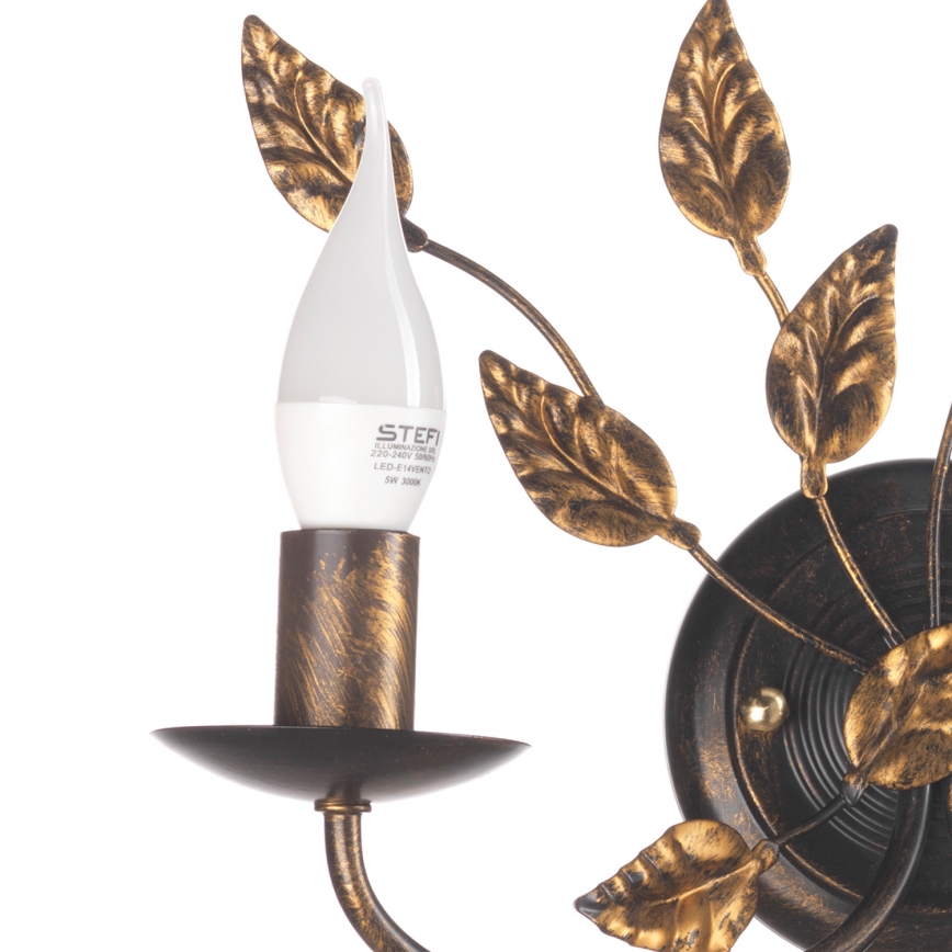 ONLI - Iluminação de parede COLLANA 1xE14/6W/230V bronze/dourado