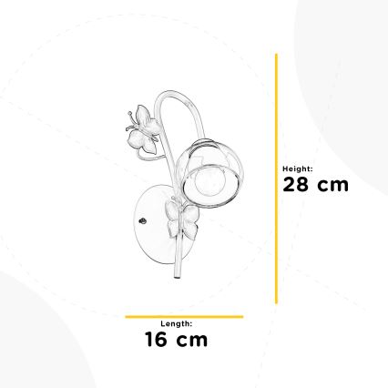 ONLI - Iluminação de parede de criança BUTTERFLY 1xE14/6W/230V