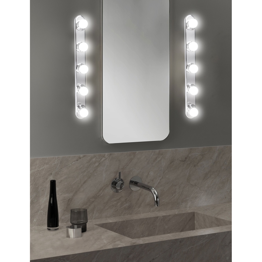 ONLI - Iluminação de parede HOLLYWOOD 5xE14/6W/230V cromado brilhante