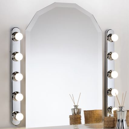 ONLI - Iluminação de parede HOLLYWOOD 5xE14/6W/230V cromado brilhante