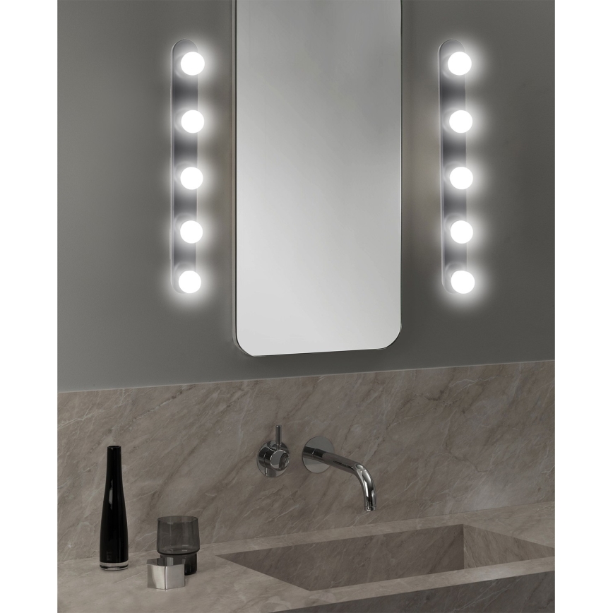 ONLI - Iluminação de parede HOLLYWOOD 5xE14/6W/230V preto
