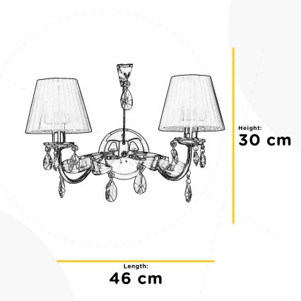 ONLI - Iluminação de parede JACQUELINE 2xE14/6W/230V