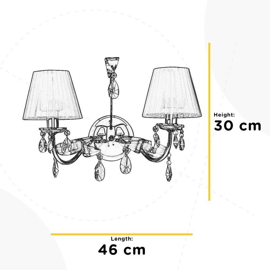 ONLI - Iluminação de parede JACQUELINE 2xE14/6W/230V