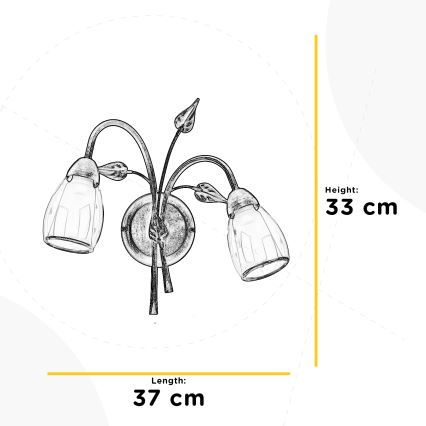 ONLI - Iluminação de parede LILIANA 2xE14/6W/230V