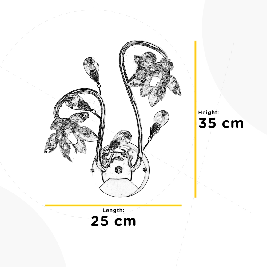 ONLI - Iluminação de parede NINFEA 2xG9/6W/230V