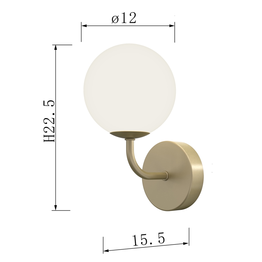 ONLI - Iluminação de parede PALOMA 1xG9/10W/230V dourado