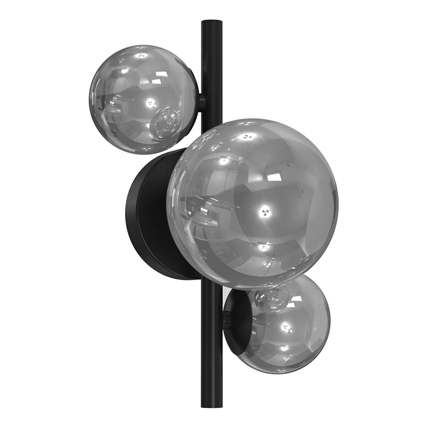 ONLI - Iluminação de parede PALOMA 3xG9/10W/230V preto/fumado