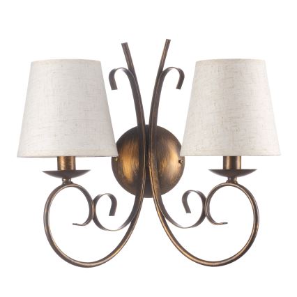 ONLI - Iluminação de parede POMPEI 2xE14/6W/230V bronze
