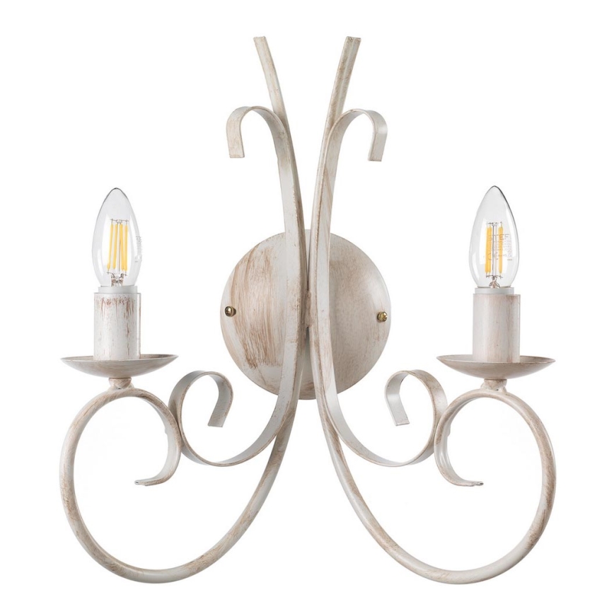 ONLI - Iluminação de parede POMPEI 2xE14/6W/230V creme