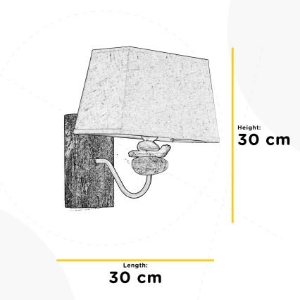 ONLI - Iluminação de parede SEREGON 1xE27/22W/230V