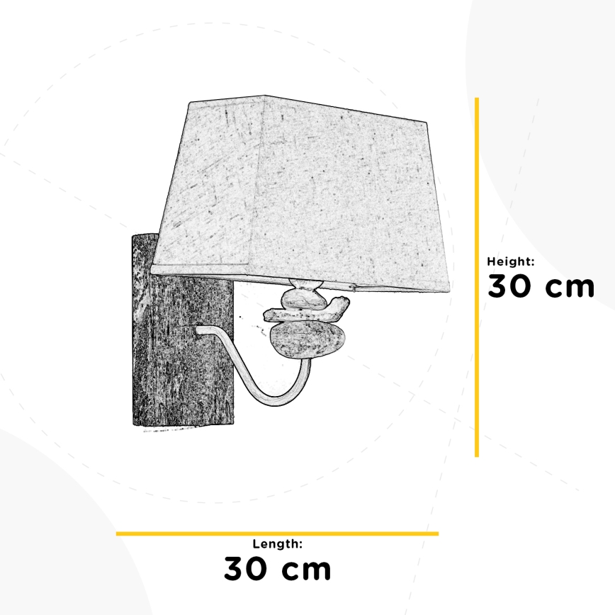 ONLI - Iluminação de parede SEREGON 1xE27/22W/230V