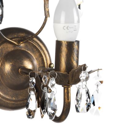 ONLI - Iluminação de parede TERESA 1xE14/6W/230V bronze