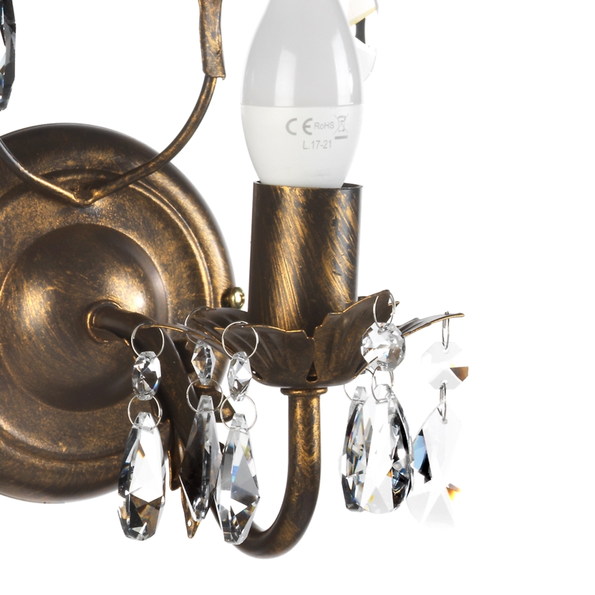 ONLI - Iluminação de parede TERESA 1xE14/6W/230V bronze