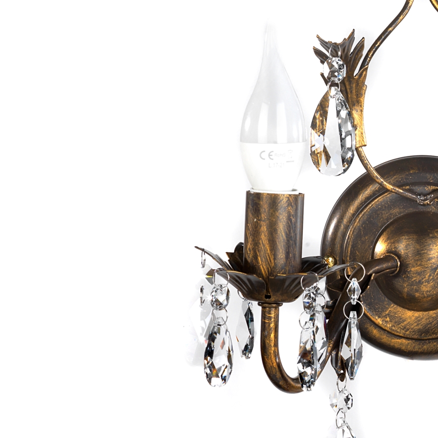 ONLI - Iluminação de parede TERESA 2xE14/6W/230V bronze