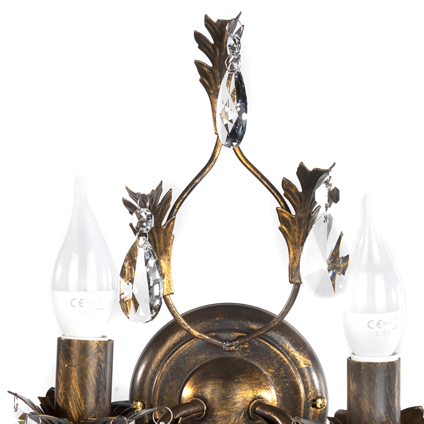 ONLI - Iluminação de parede TERESA 2xE14/6W/230V bronze