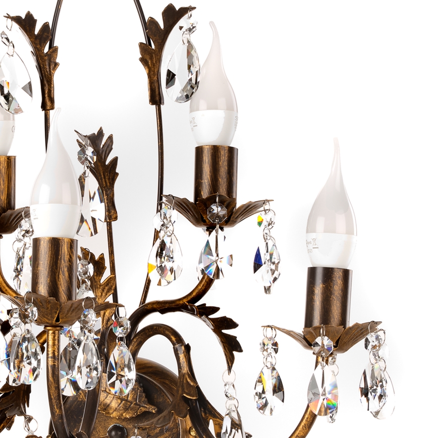 ONLI - Iluminação de parede TERESA 5xE14/6W/230V bronze