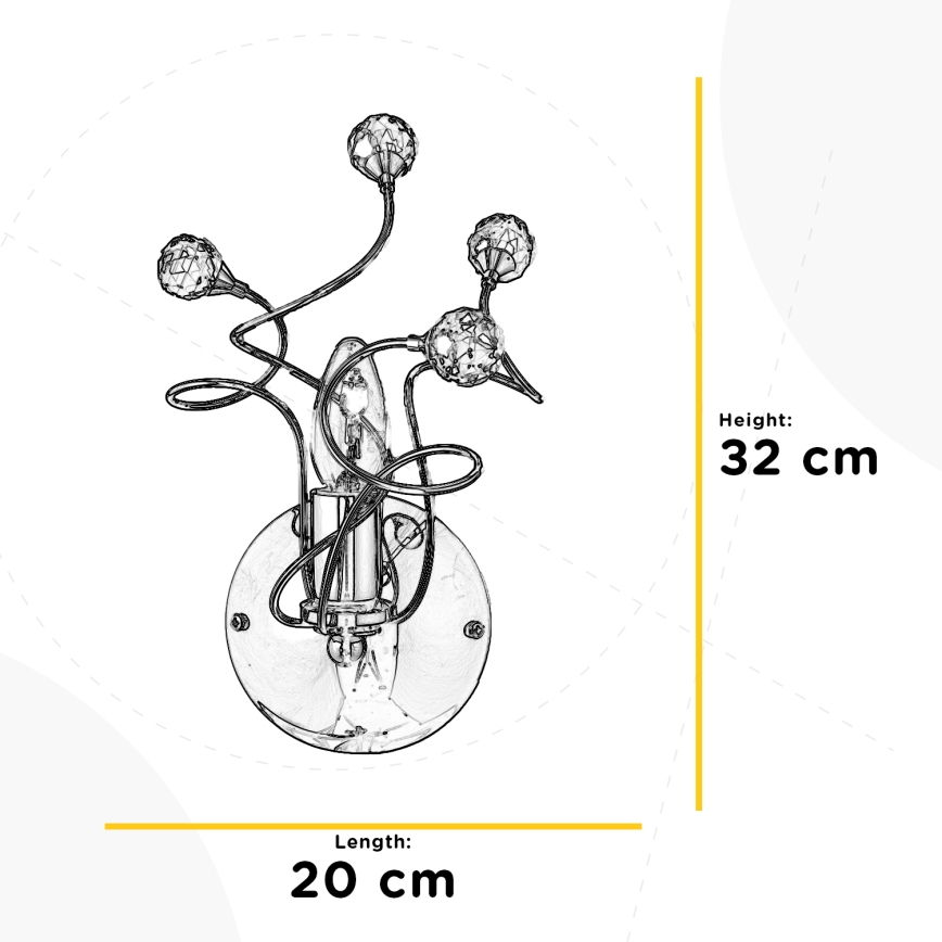 ONLI - Iluminação de parede TRILLY 1xE14/6W/230V