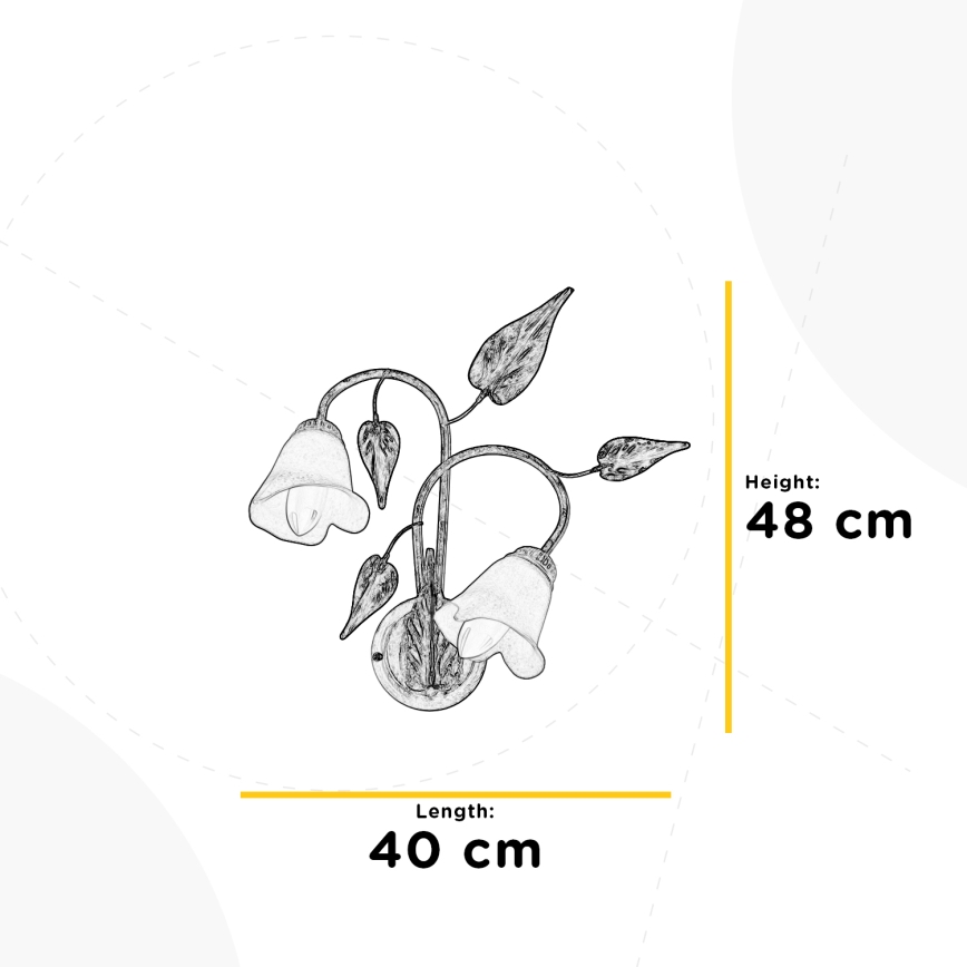 ONLI - Iluminação de parede VANDA 2xE14/6W/230V