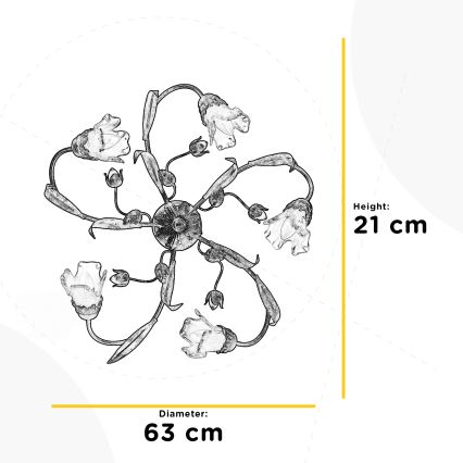 ONLI - Iluminação de teto ARIANNA 5xE14/6W/230V