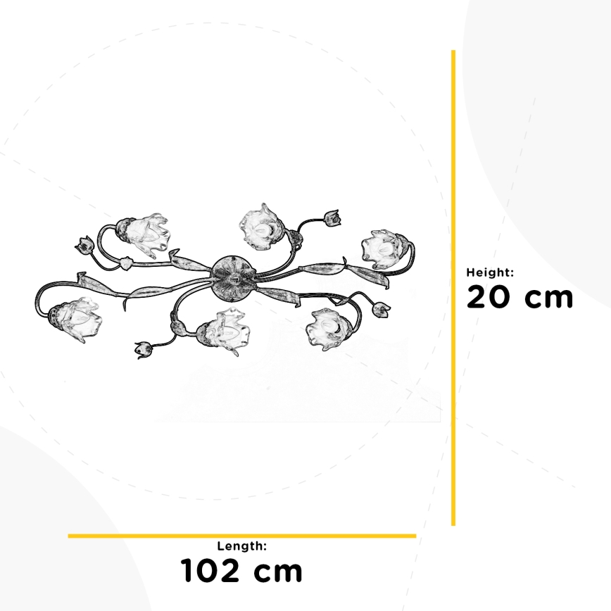 ONLI - Iluminação de teto ARIANNA 6xE14/6W/230V