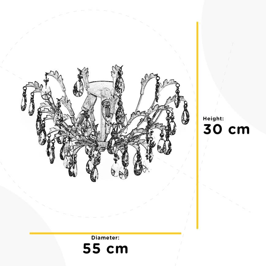 ONLI - Iluminação de teto CESTA 3xE14/6W/230V