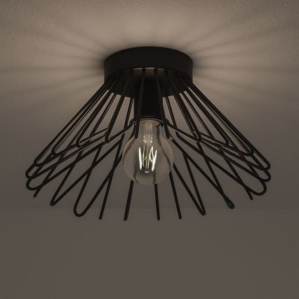 ONLI - Iluminação de teto DUCCIO 1xE27/22W/230V diâmetro 30 cm preto