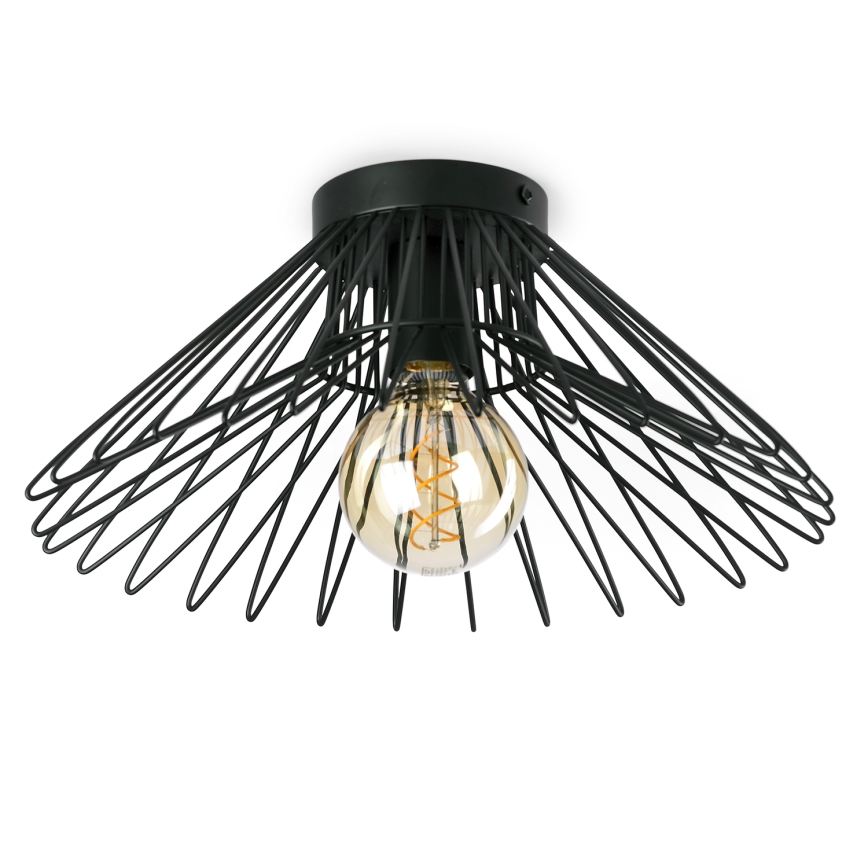 ONLI - Iluminação de teto DUCCIO 1xE27/22W/230V diâmetro 40 cm preto