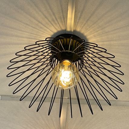 ONLI - Iluminação de teto DUCCIO 1xE27/22W/230V diâmetro 40 cm preto