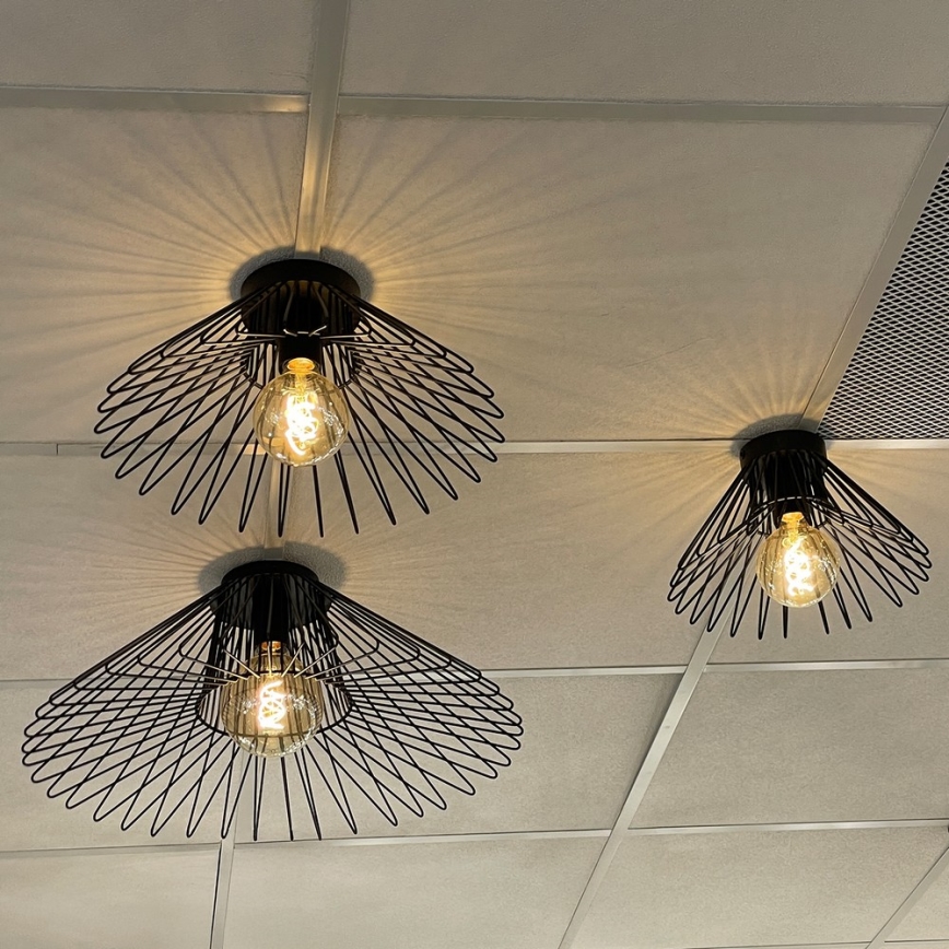 ONLI - Iluminação de teto DUCCIO 1xE27/22W/230V diâmetro 40 cm preto