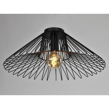 ONLI - Iluminação de teto DUCCIO 1xE27/22W/230V diâmetro 60 cm preto