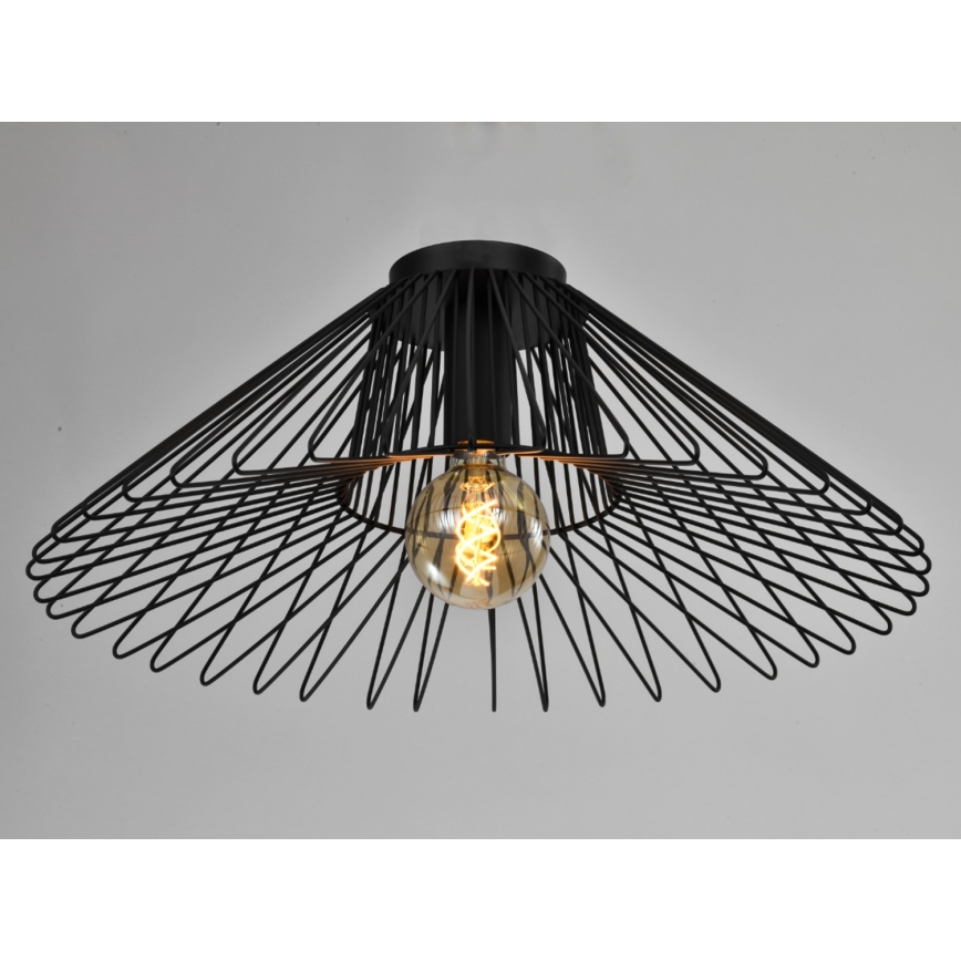ONLI - Iluminação de teto DUCCIO 1xE27/22W/230V diâmetro 60 cm preto