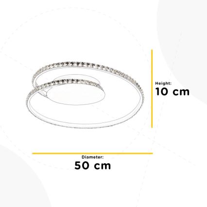 ONLI - Iluminação de teto LED EDEN LED/26W/230V 4500K diâmetro 50 cm branco