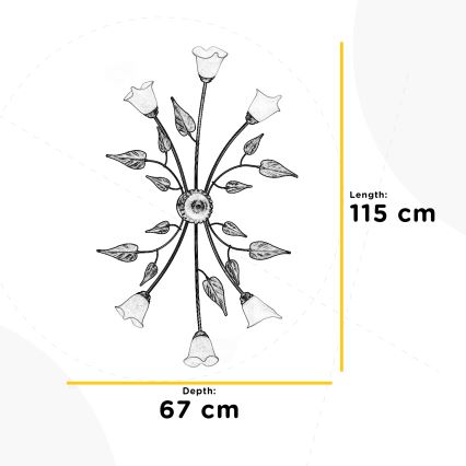 ONLI - Iluminação de teto MIRANDA 6xE14/6W/230V
