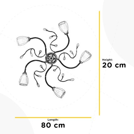 ONLI - Iluminação de teto SHARON 5xE14/6W/230V
