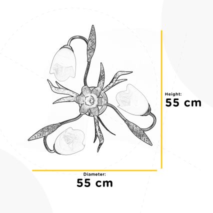 ONLI - Iluminação de teto SONIA 3xE14/6W/230V