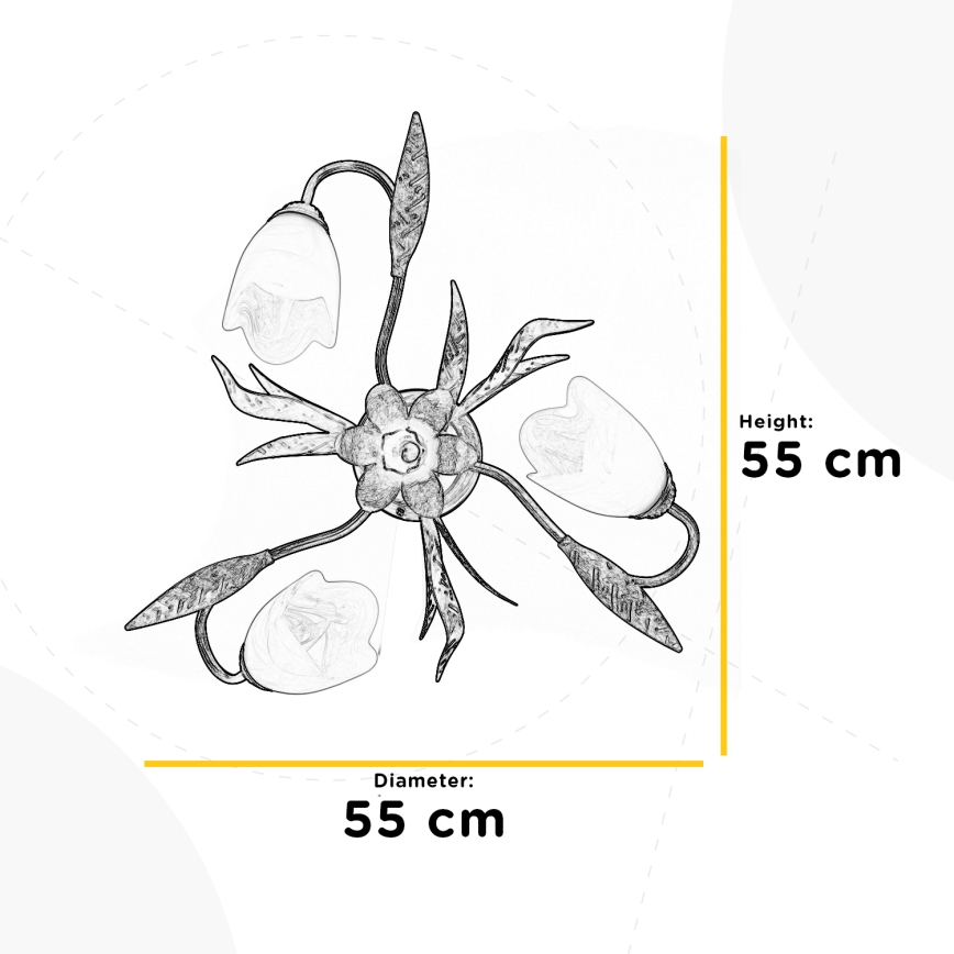 ONLI - Iluminação de teto SONIA 3xE14/6W/230V