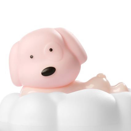 ONLI - Luz noturna infantil LED recarregável NUVOLINA LED/2,5W/5V 300 mAh cão/rosa