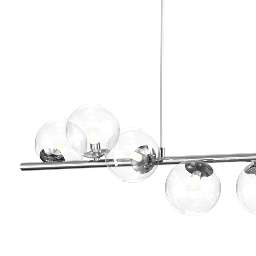 ONLI - Lustre suspenso por cabo KIMBERLY 8xG9/6W/230V, cromo brilhante