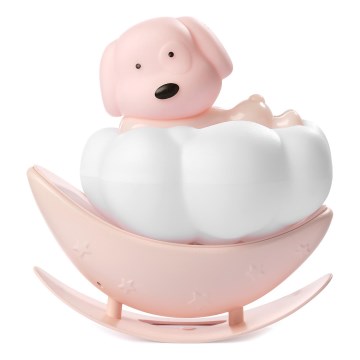 ONLI - Luz noturna infantil LED recarregável NUVOLINA LED/2,5W/5V 300 mAh cão/rosa