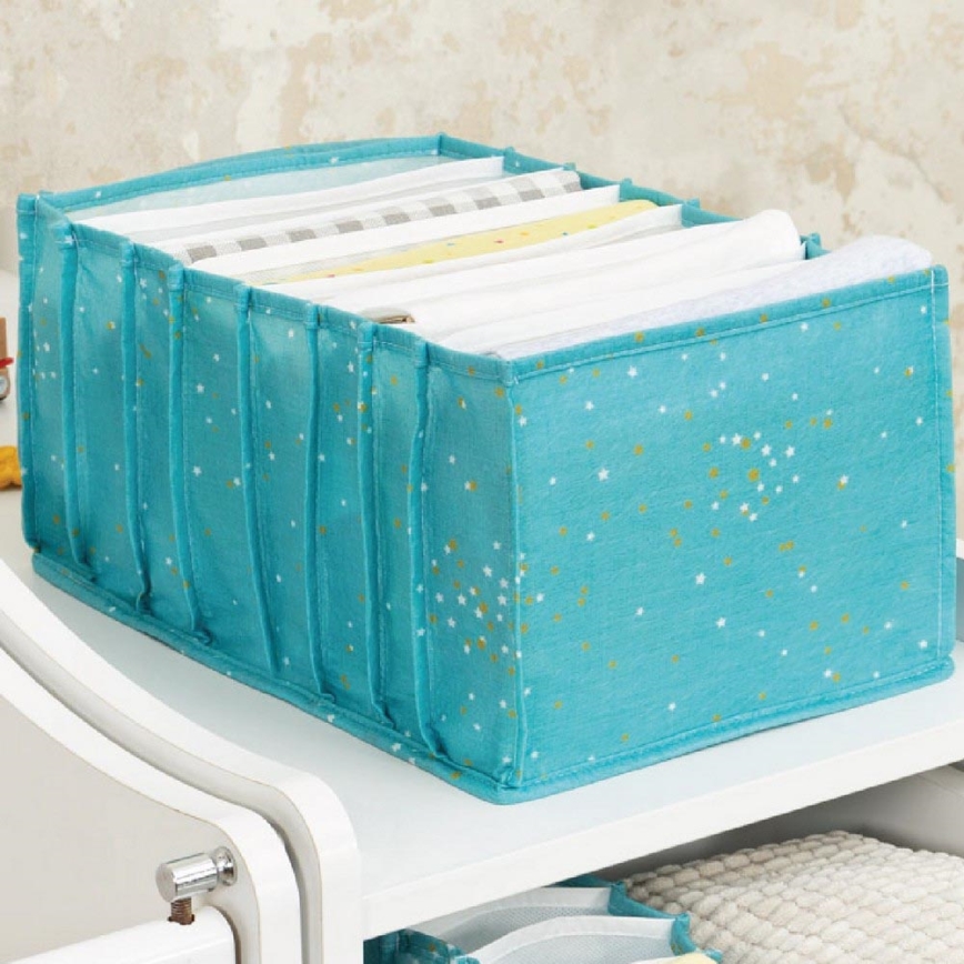Organizador de armário 40x15x14 cm turquesa