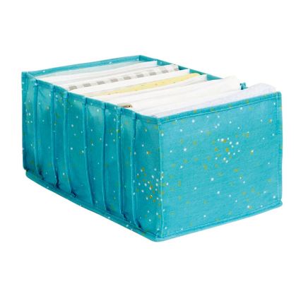 Organizador de armário 40x15x14 cm turquesa