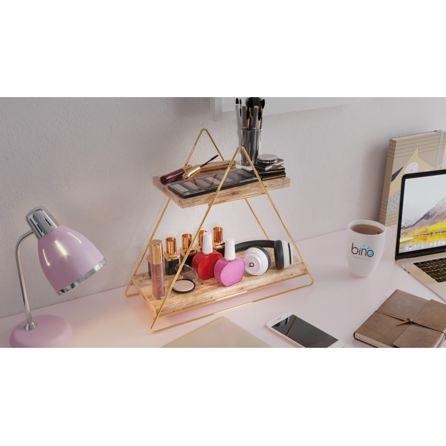 Organizador de prateleiras 35x40 cm dourado