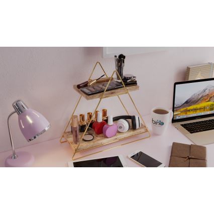 Organizador de prateleiras 35x40 cm dourado