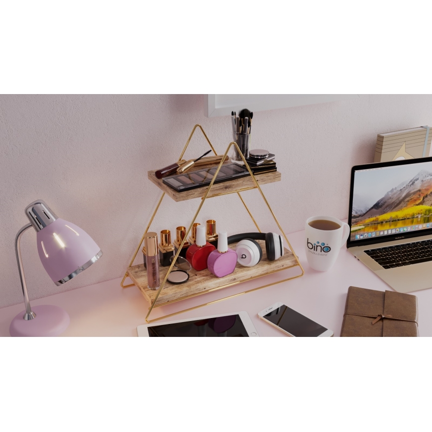 Organizador de prateleiras 35x40 cm dourado