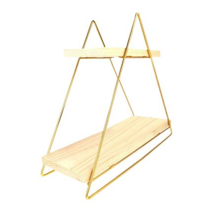Organizador de prateleiras 35x40 cm dourado