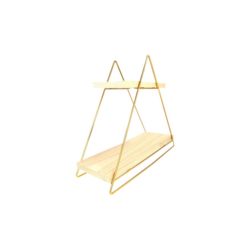 Organizador de prateleiras 35x40 cm dourado