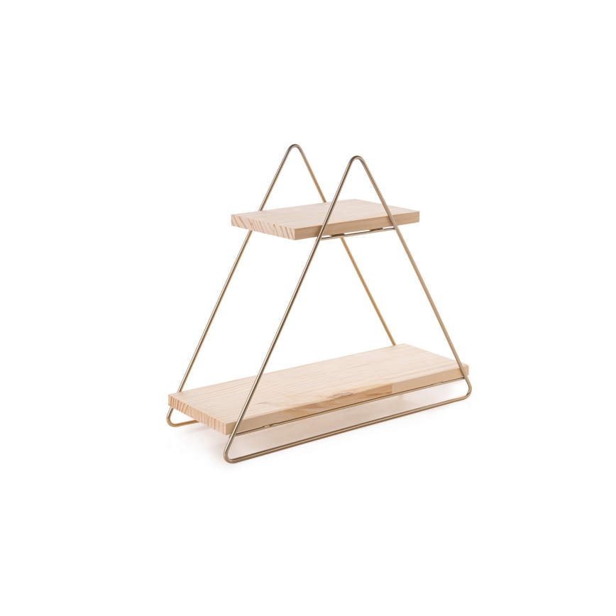 Organizador de prateleiras 35x40 cm dourado