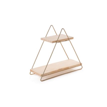 Organizador de prateleiras 35x40 cm dourado